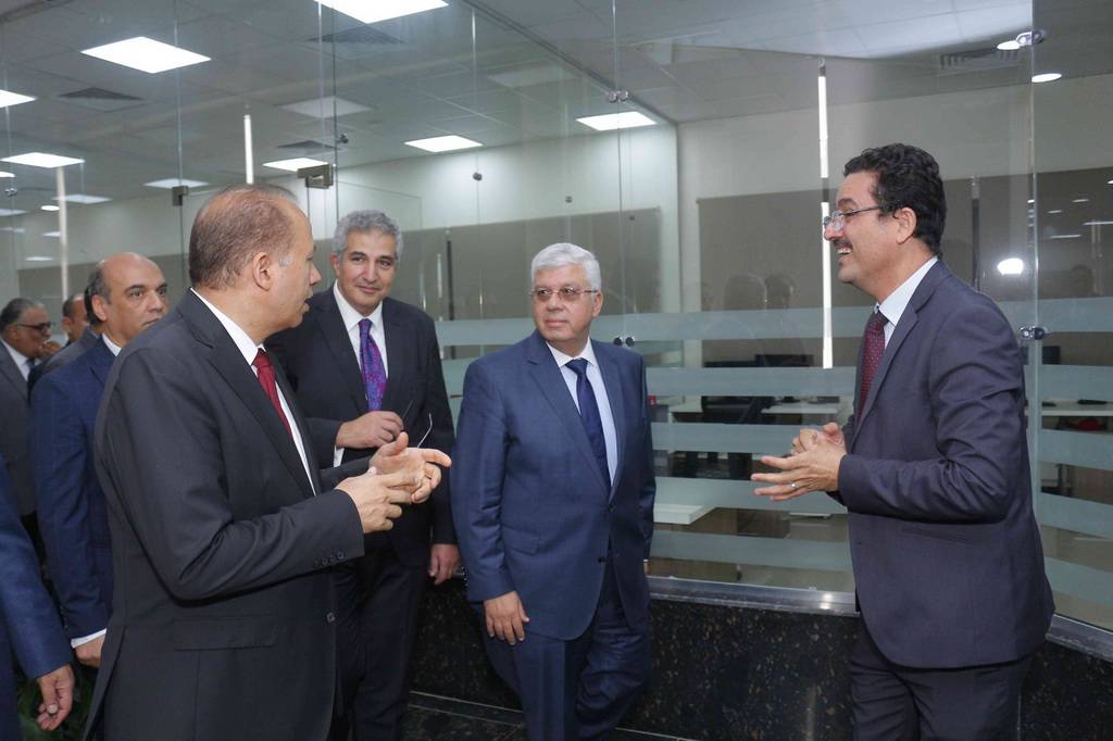 زيارة وزير التعليم العالى والبحث العلمى لشركة انطلاق