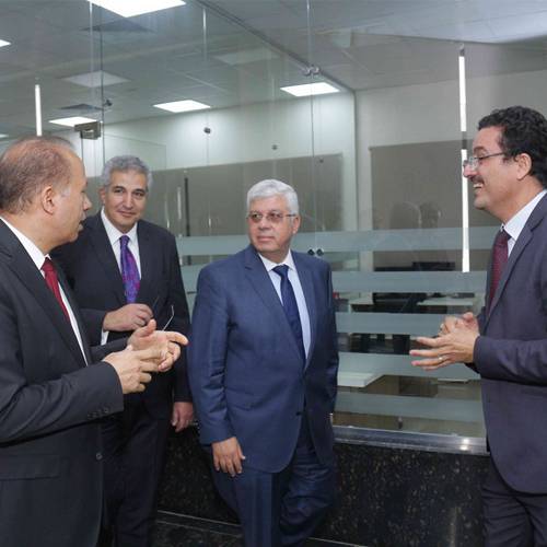 زيارة وزير التعليم العالى والبحث العلمى لشركة انطلاق